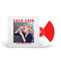 COLD CAVE &quot;Love Comes Close&quot; LP RED &amp; WHITE BUTTERFLY