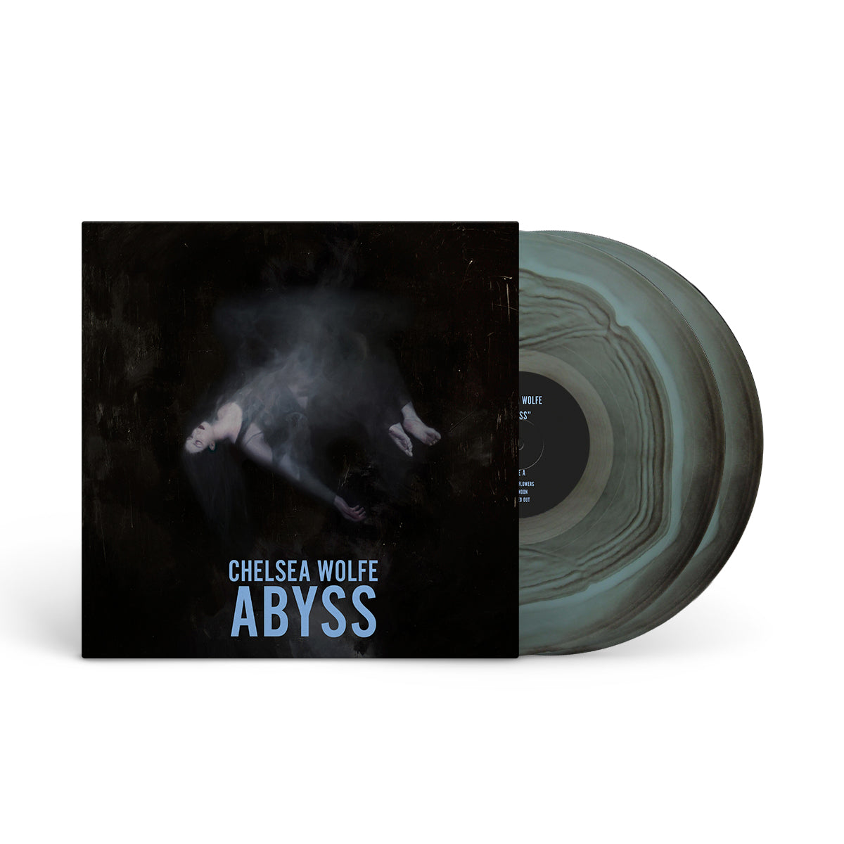 CHELSEA WOLFE &quot;Abyss - 10 Year Anniversary&quot; 2xLP LIGHT BLUE CLEAR BLACK RIPPLE