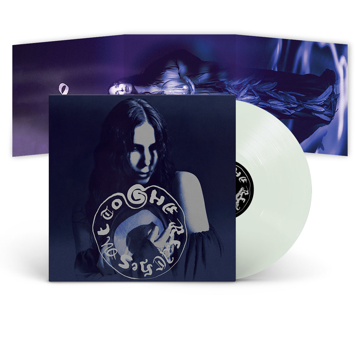 CHELSEA WOLFE &quot;She Reaches Out To She Reaches Out To She&quot; LP TRANSP. GREEN VINYL W TRIFOLD POSTER