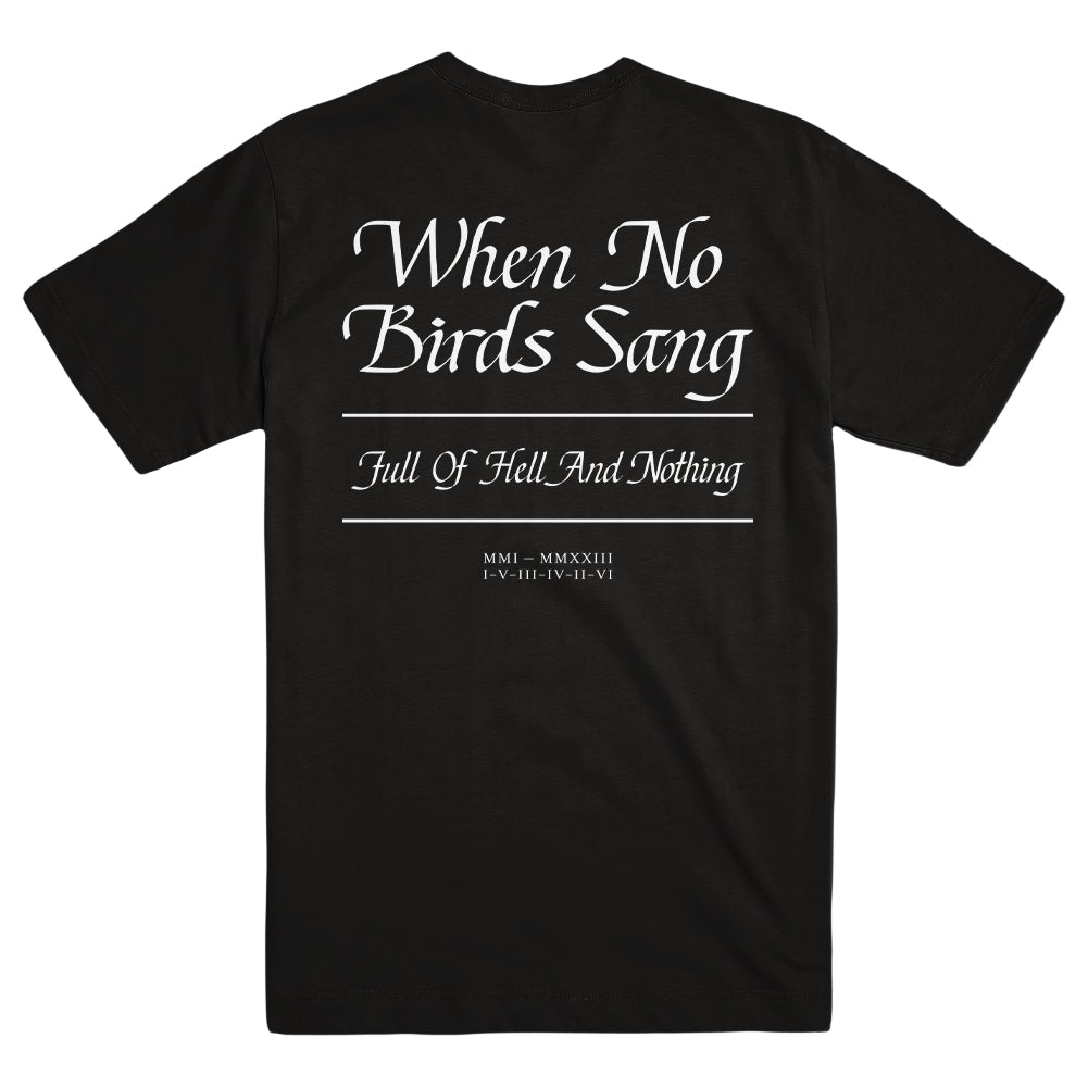 FULL OF HELL &amp; NOTHING &quot;When No Birds Sang - Black&quot; T-Shirt