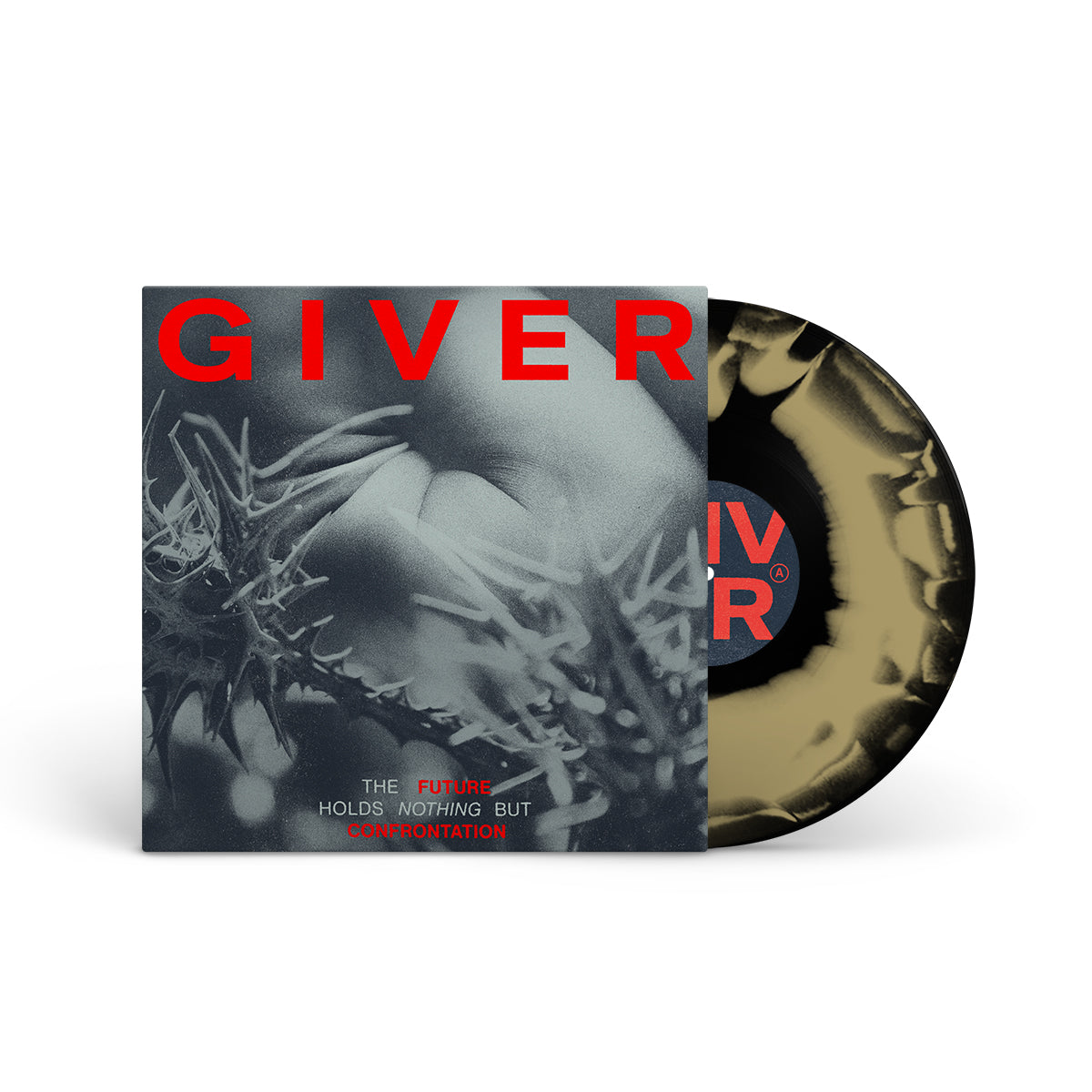 GIVER &quot;The Future Holds Nothing But Confrontation&quot; LP BLACK GOLD MIX