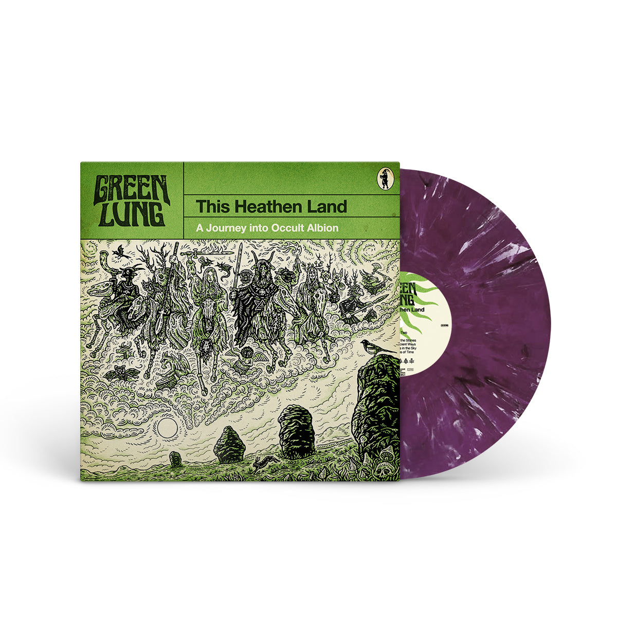 GREEN LUNG &quot;This Heathen Land&quot; LP TRANSP. VIOLET WHITE MARBLE