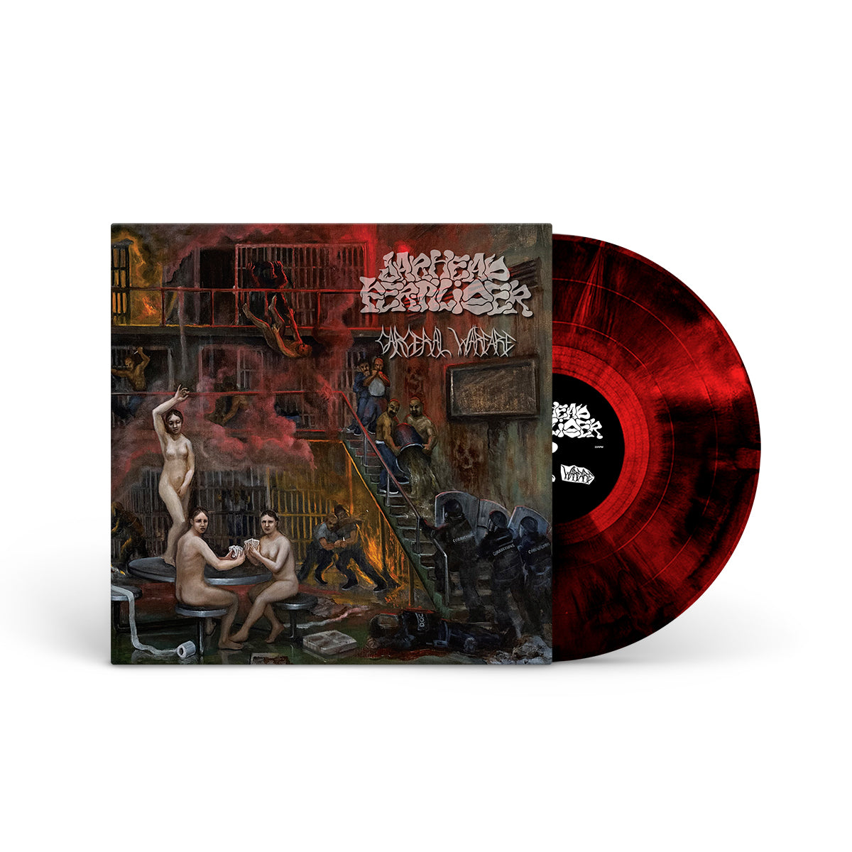 JARHEAD FERTILIZER &quot;Carceral Warfare&quot; LP RED BLACK GALAXY