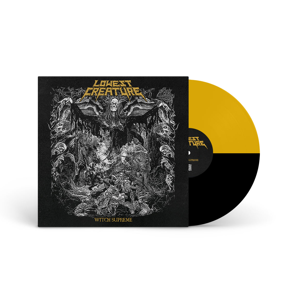 LOWEST CREATURE &quot;Witch Supreme&quot; LP TRANSPARENT YELLOW BLACK
