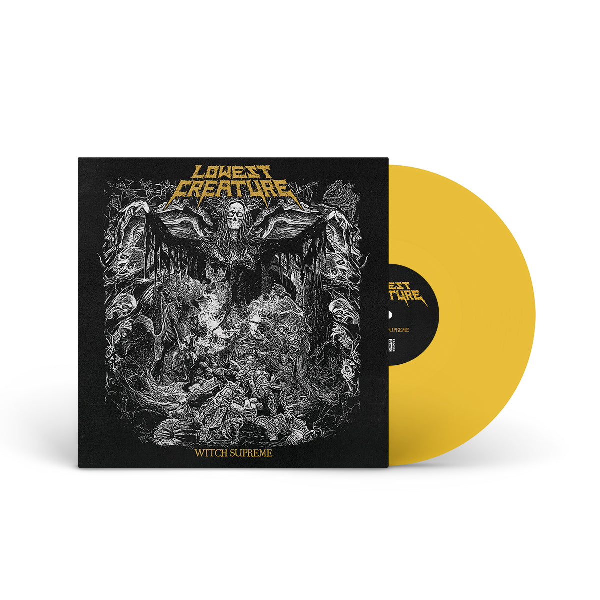 LOWEST CREATURE &quot;Witch Supreme&quot; LP TRANSPARENT YELLOW