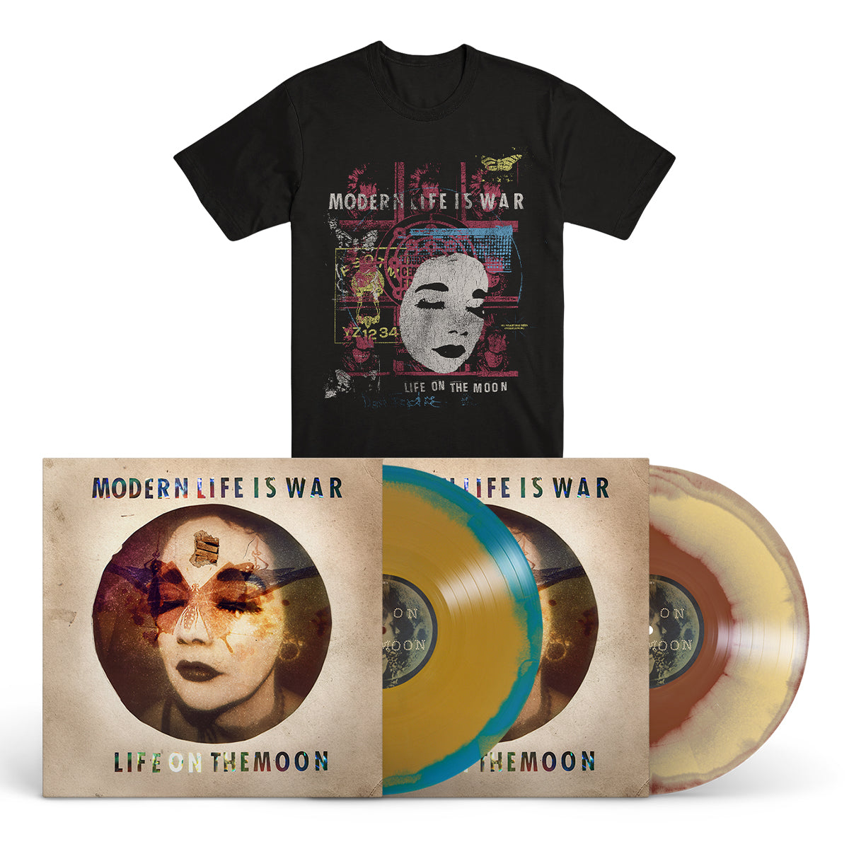 MODERN LIFE IS WAR &quot;Life On The Moon&quot; LP + T-Shirt Bundle