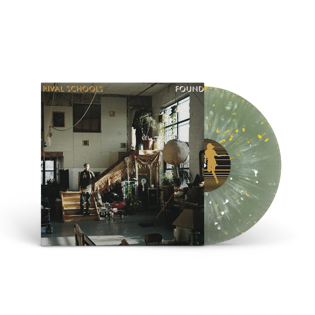 RIVAL SCHOOLS &quot;Found&quot; LP COKE BOTTLE CLEAR W SPLATTER
