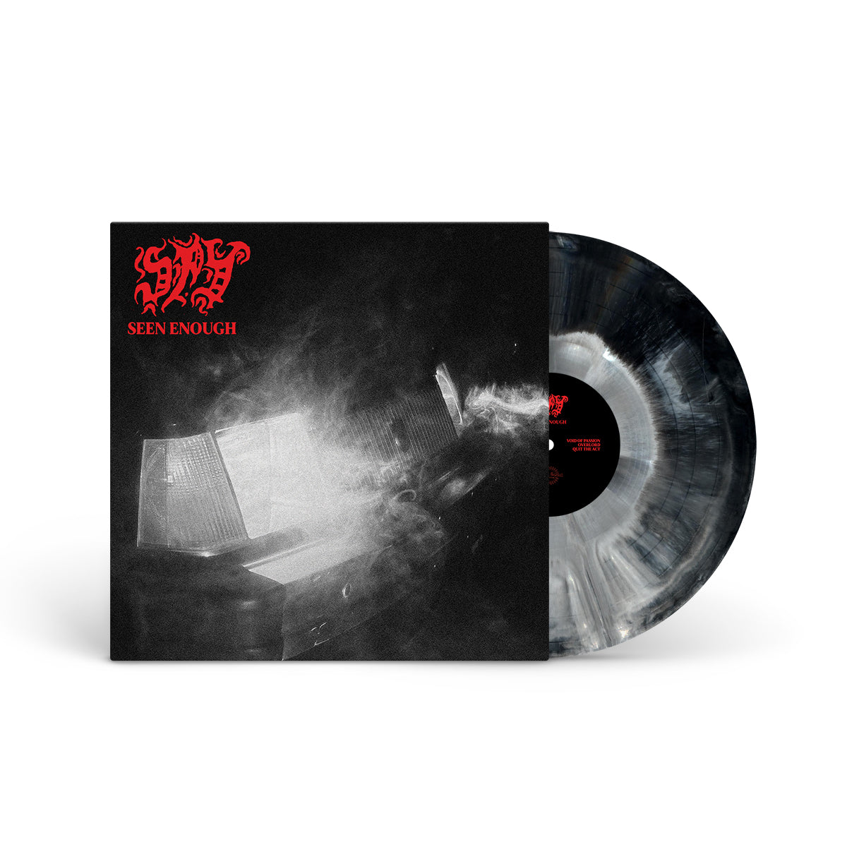 SPY &quot;Seen Enough&quot; 12&quot; BLACK &amp; WHITE GALAXY