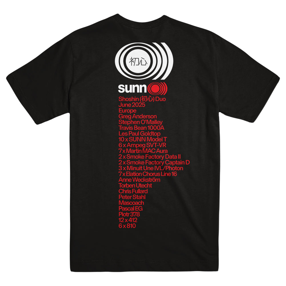 SUNN O))) &quot;Tour 2025 - Black&quot; T-Shirt