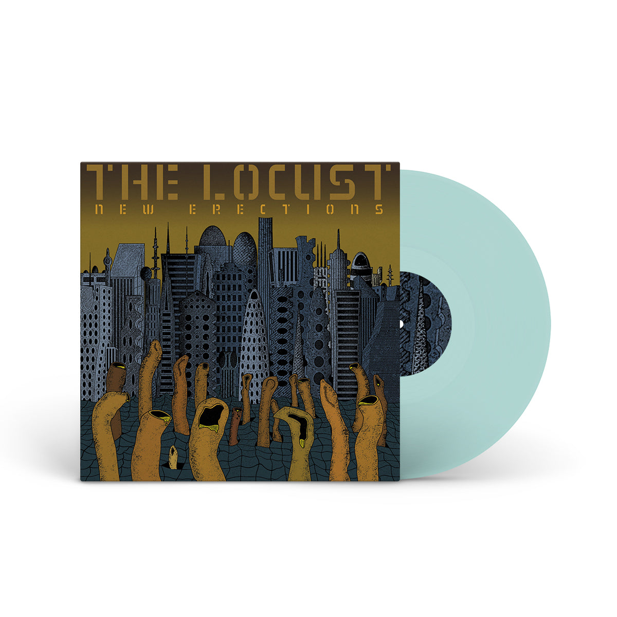 THE LOCUST &quot;New Erections&quot; LP TRANS. ELECTRIC BLUE
