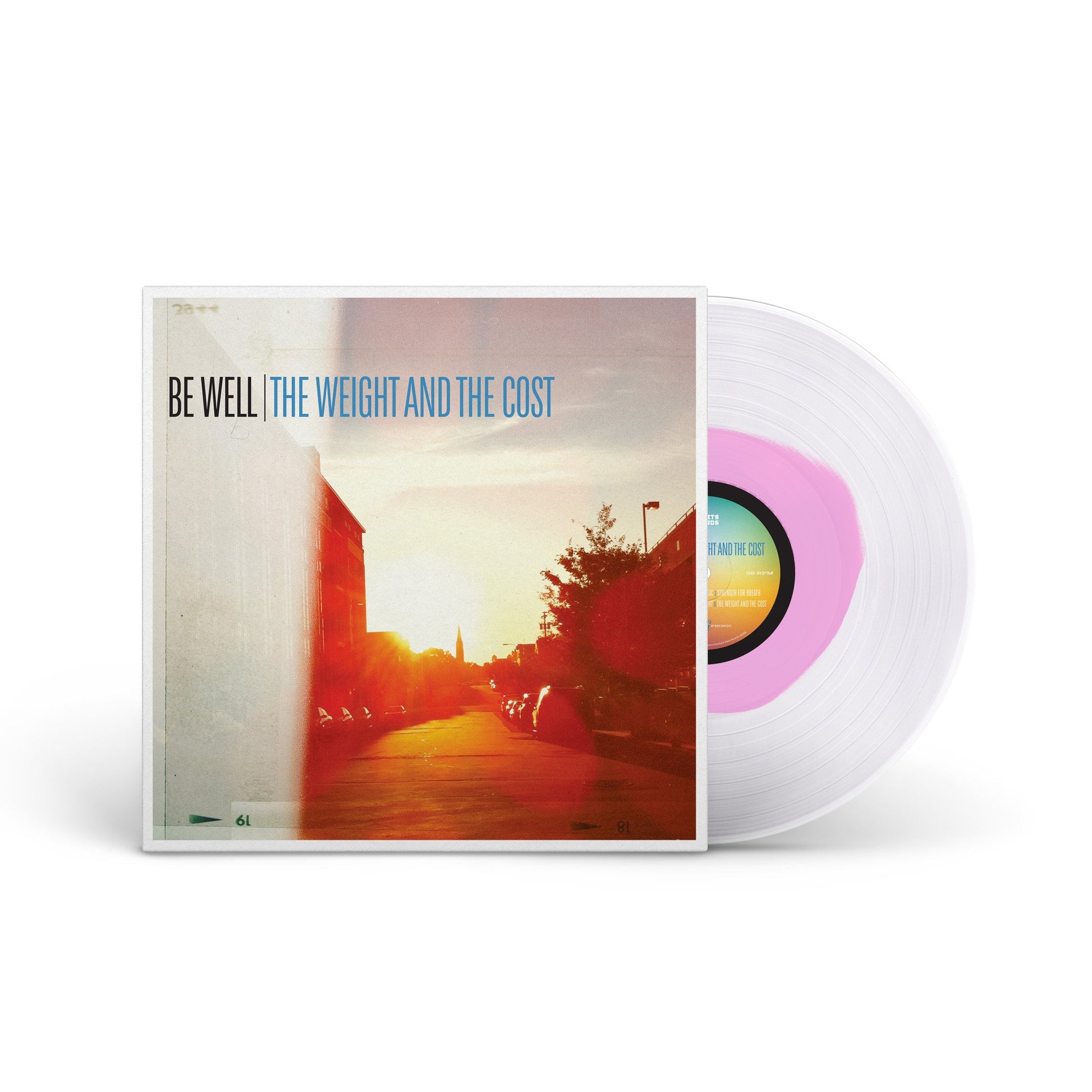 BE WELL &quot;The Weight And The Cost&quot; LP BABY PINK IN CLEAR