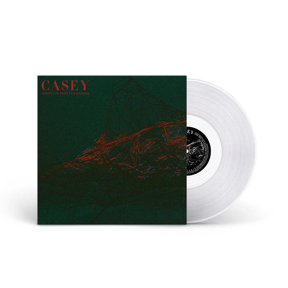 CASEY &quot;Where I Go When I Am Sleeping&quot; LP CRYSTAL CLEAR