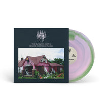 CHAT PILE &quot;This Dungeon Earth/Remove Your Skin Please&quot; LP GREEN PINK SWIRL
