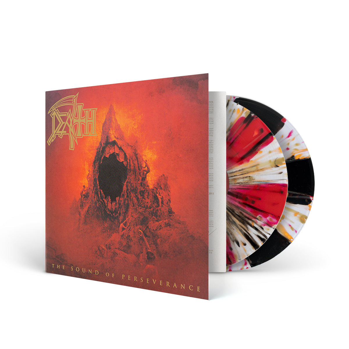 DEATH &quot;The Sound Of Perseverance (Reissue)&quot; 2xLP CLEAR W PINWHEEL &amp; SPLATTER