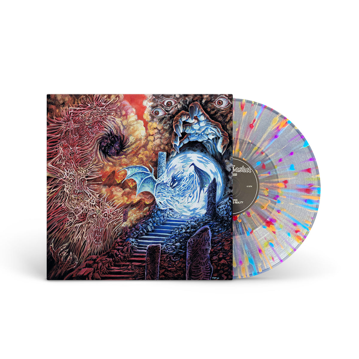 GATECREEPER &quot;An Unexpected Reality&quot; LP ULTRA CLEAR W RAINBOW SPLATTER