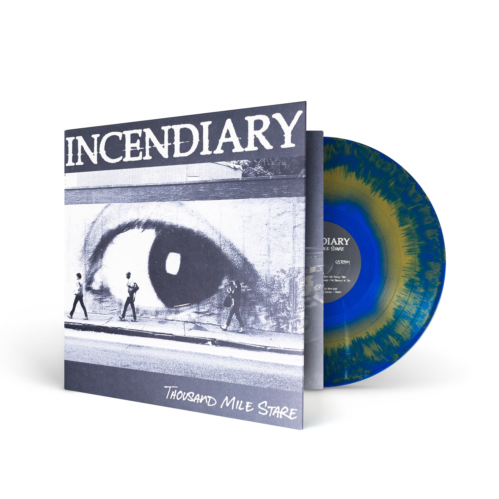INCENDIARY &quot;Thousand Mile Stare&quot; LP BLUE GOLD MIX