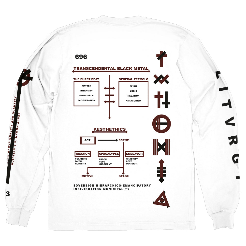 LITURGY &quot;HAQQ - White&quot; Longsleeve