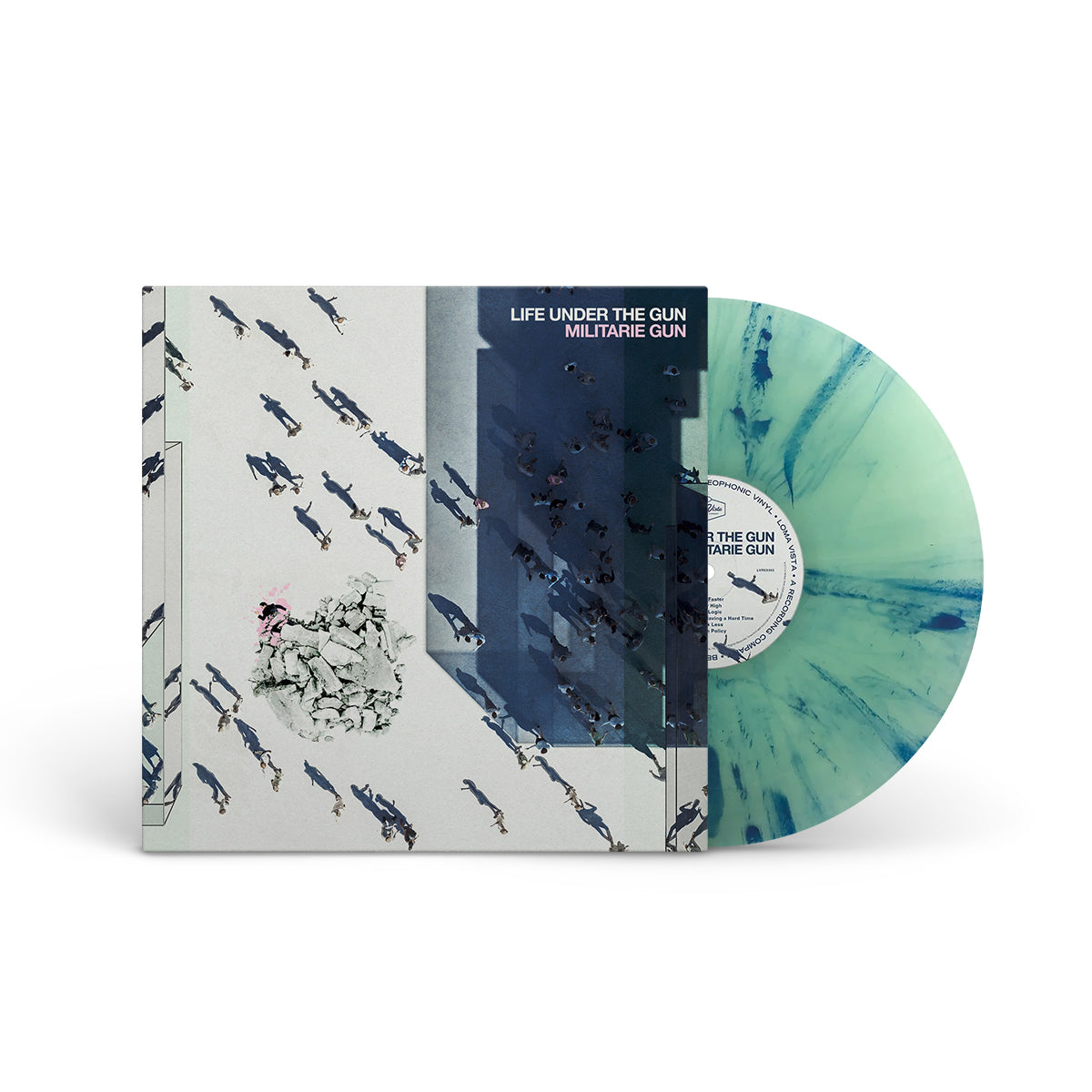 MILITARIE GUN &quot;Life Under The Gun&quot; LP GREEN W BLUE SPLATTER